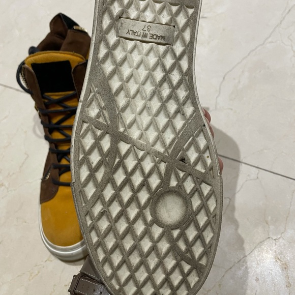 Giuseppe Zanotti yellow and brown sneakers - Picture 3 of 4
